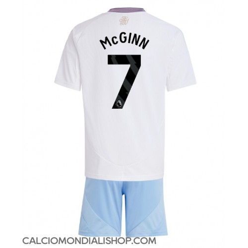 Maglie da calcio Aston Villa John McGinn #7 Seconda Maglia Bambino 2024-25 Manica Corta (+ Pantaloni corti)